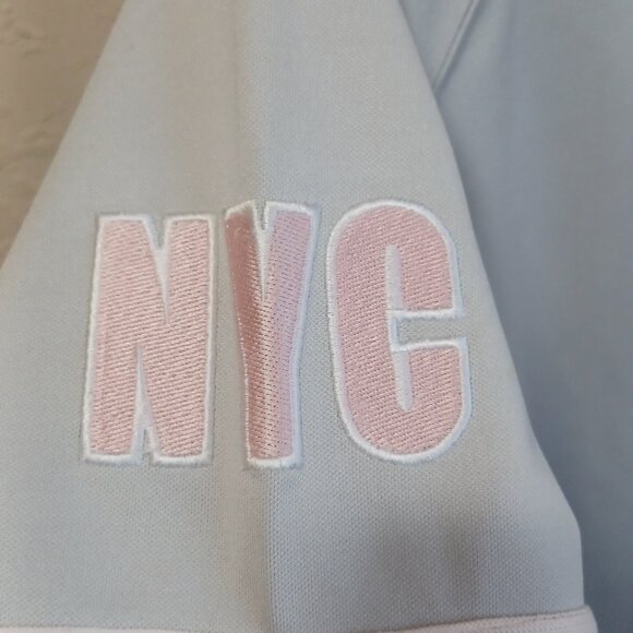Steve & Barry’s New York NYC Gray Jersey Women’s Small Pink Accents Embroidered - Picture 7 of 16